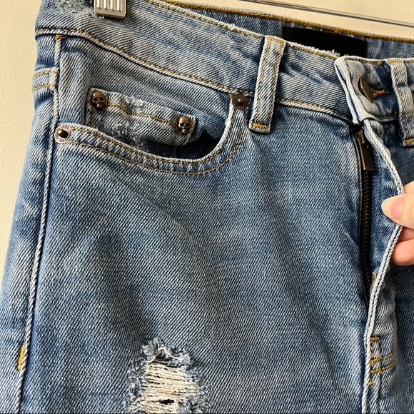 The Kooples Lizy Jeans Zip Fly 5 Pocket Style Distressed Size 26 - Picture 7 of 12